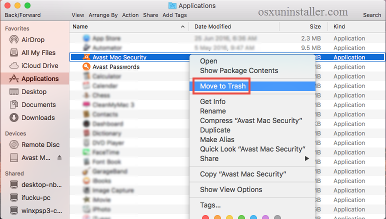 avast sequrity for mac issues